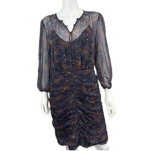 VERONICA BEARD NWT Navy Paisley Kerri Dress Size 12